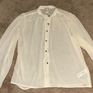 Vintage sheer blouse Forever21 size S